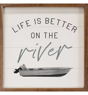 Life Is Better On The River Boat White
